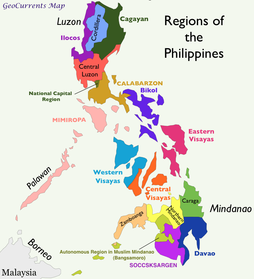 Philippines Regions Map