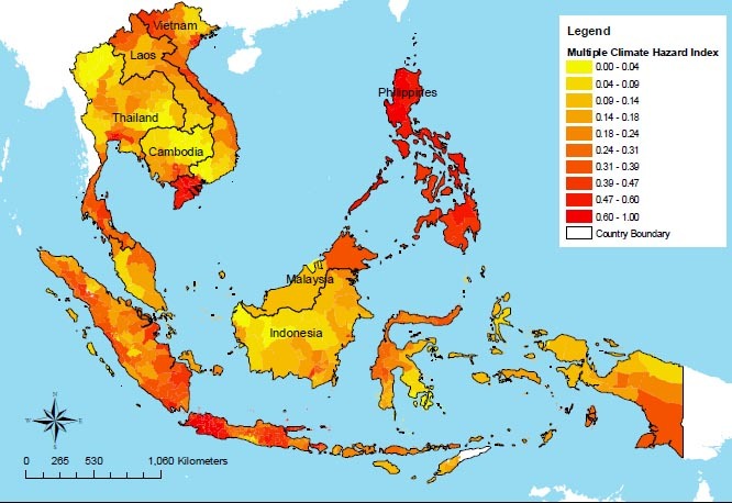 South East Asia Vulnerability Map
