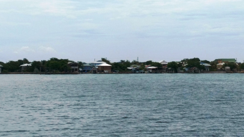 Utila - First View of Town